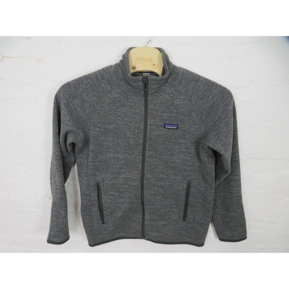 Patagonia Jacket Mens Medium Gray Better Sweater Fleece Full Zip Hiking Outdoors